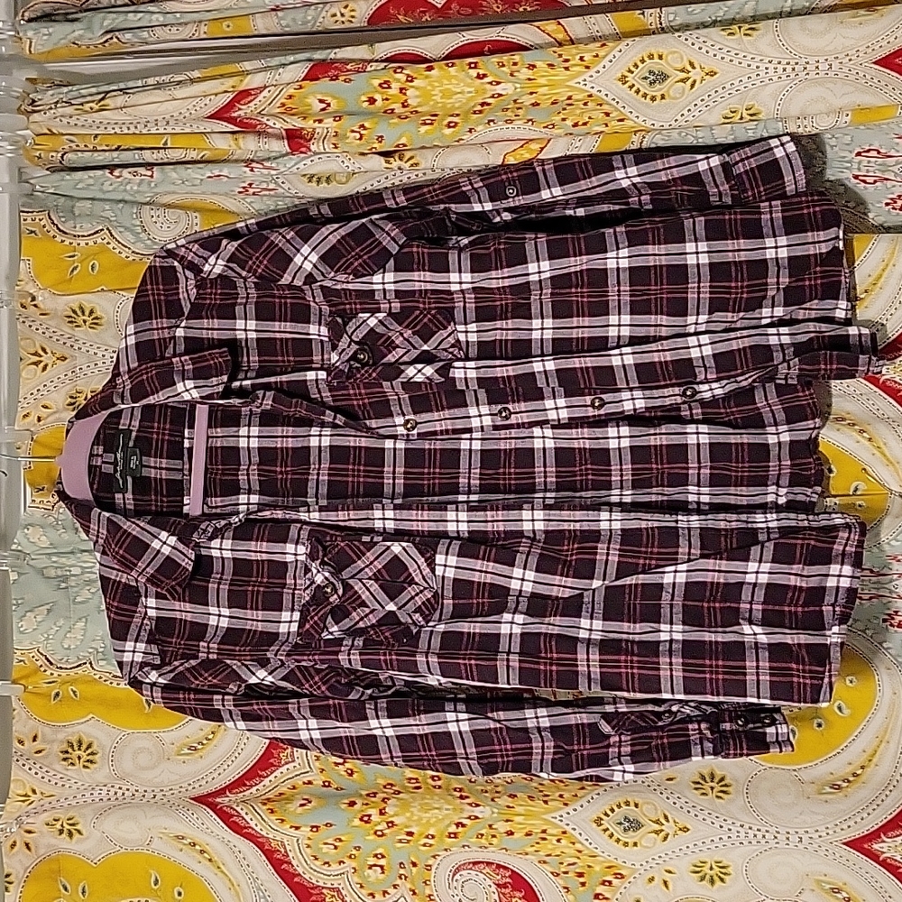 Eddie Bauer purple flannel